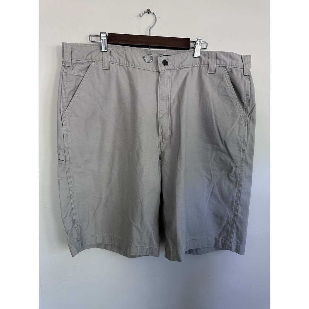 Carhartt Relaxed Fit Canvas Work Shorts‎ Size 42 Tan Carpenter Utility